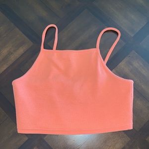 Coral Crop Top